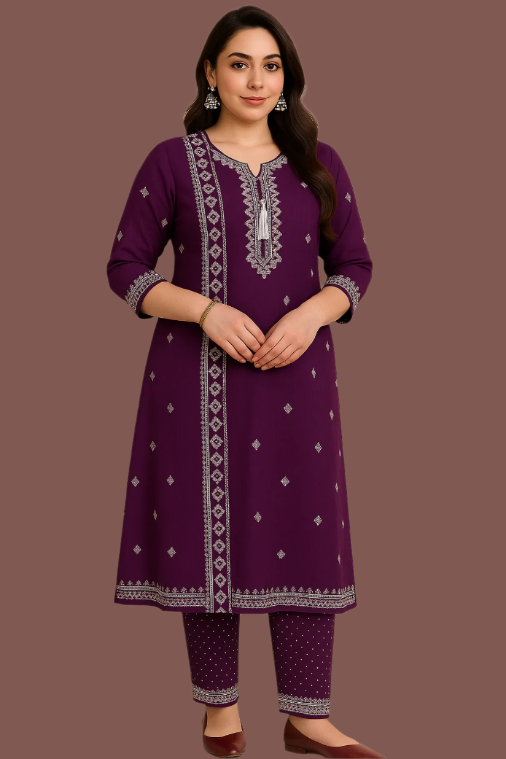 Royal Plum Embroidery