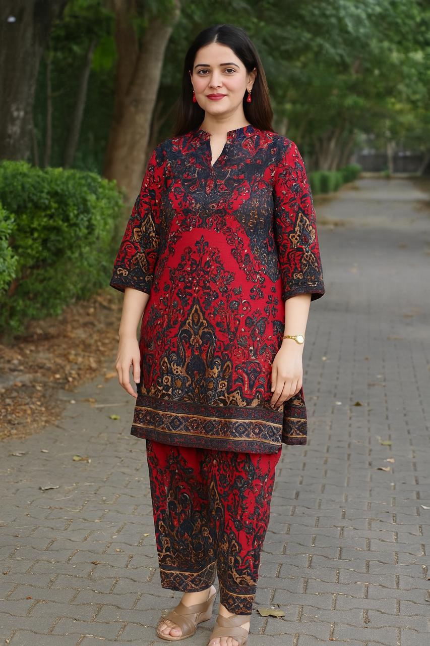 Elegance in black, fire in red
